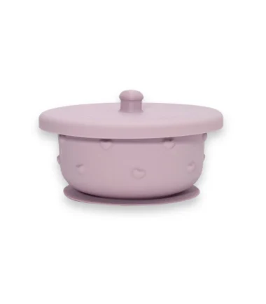 Ciotola in silicone 3D cuore con coperchio SOINA